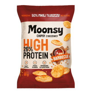 Moonsy chipsy z soczewicy BBQ bezglutenowe 60g